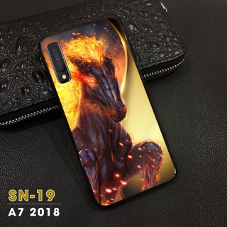 Samsung a7-2018. ốp lưng mặt kính cường lực dành cho samsung a7-2018