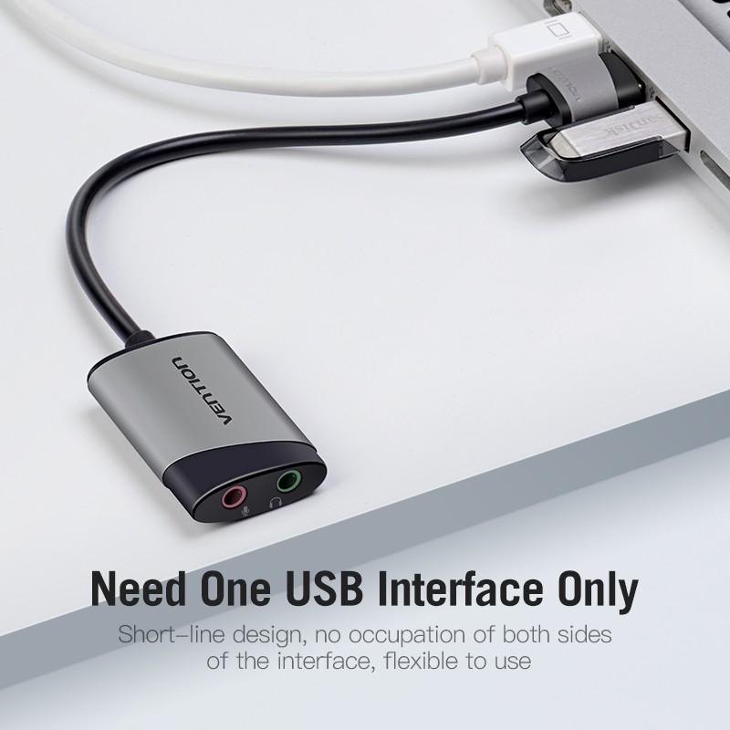 USB Âm Thanh VENTION 2 Trong 1