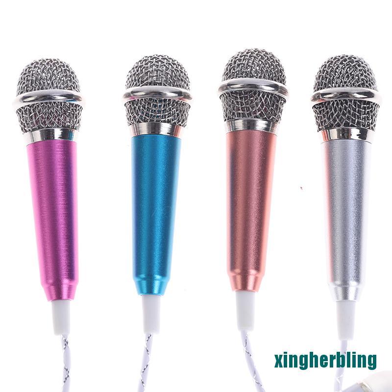 Bộ Micro Kèm Giá Đỡ Giắc Cắm 3.5mm Dùng Để Hát Karaoke