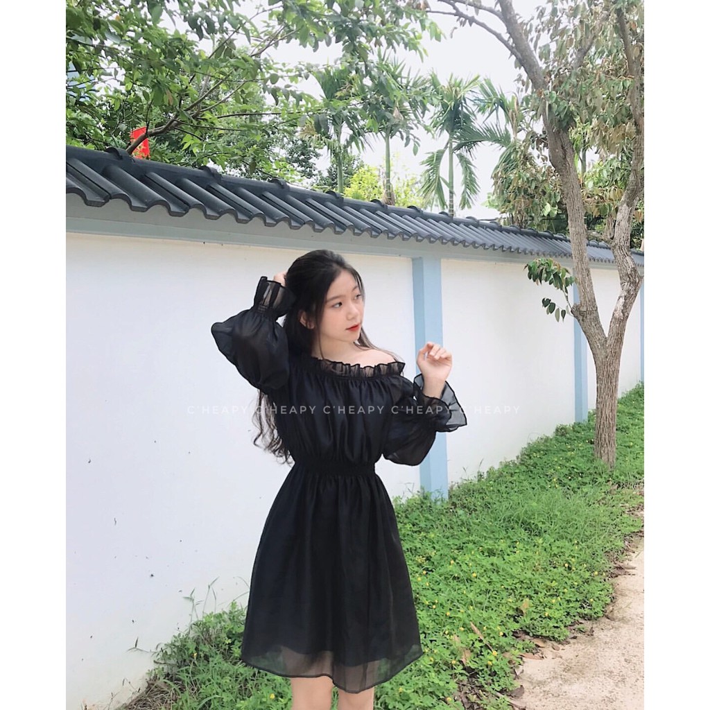 Đầm trễ vai Merry | BigBuy360 - bigbuy360.vn