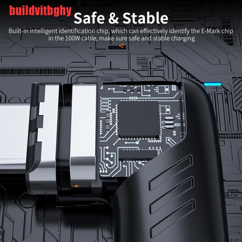 Đầu Sạc Nhanh Nam Châm 100w / 5a Qc 4.0 Pd