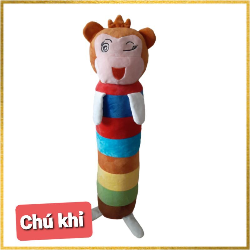 Gối Ôm  Lớn Gối Ôm Thú Nhồi Bông Hình Thú Cho Bé KT 75x60 cm