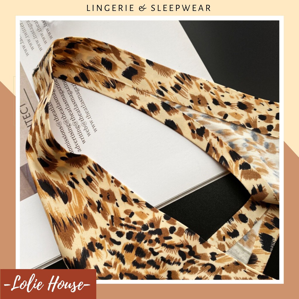 Quần lót lọt khe nữ da báo sexy su đúc cotton không viền LOLIE HOUSE - LK1