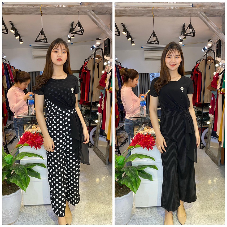 [XẢ KHO] - F83 JUMPSUIT TÀ VẠT HÀNG THIẾT KẾ CHUẨN FORM DÁNG