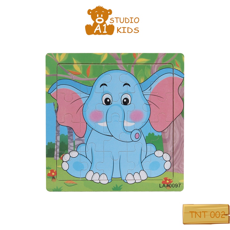 Tranh ghép hình cho bé 20 mảnh bằng gỗ an toàn giúp bé rèn luyện trí tuệ và kiên nhẫn A1StudioKids