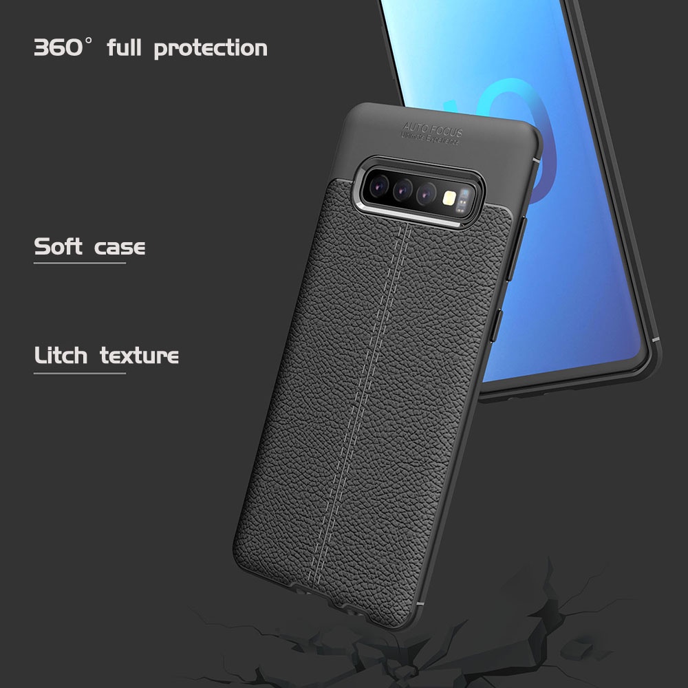 Ốp điện thoại Uflaxe silicon mềm chống sốc kiểu doanh nhân cho Samsung S9 S10 Plus Lite S10e Galaxy S8 Plus S7 Edge