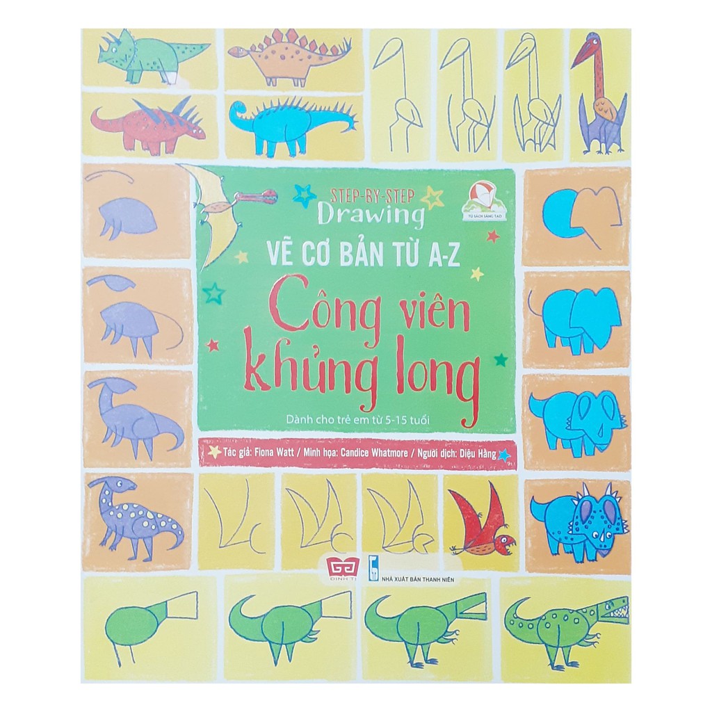 Sách - Vẽ cơ bản từ A-Z: Công viên khủng long