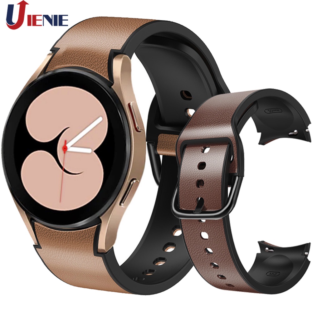 Dây Đeo Thay Thế Bằng Da Cho Đồng Hồ Samsung Galaxy Watch 4 44mm 40mm Classic 46mm 42mm
