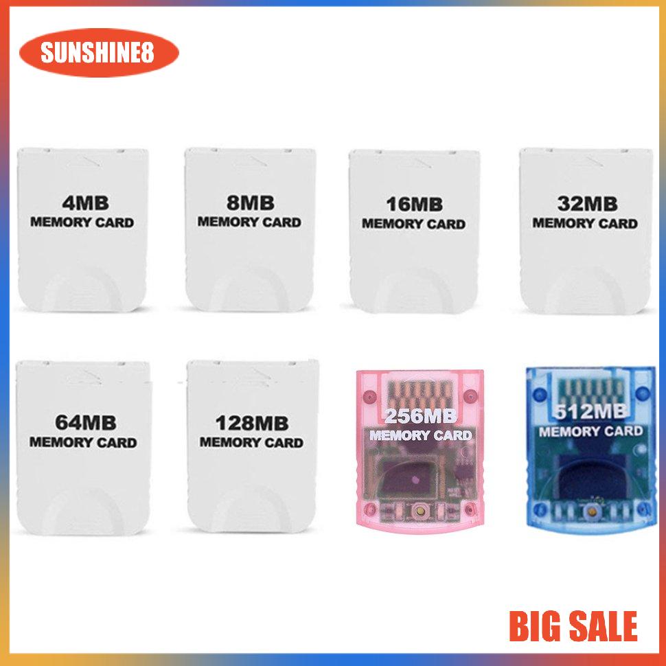 【SUN】Practical Memory Card for Wii Gamecube Game 4MB~512MB 8192 Blocks