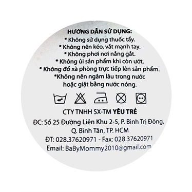 Áo sơ sinh cổ tim trắng in TN Babymommy - màu ngẫu nhiên