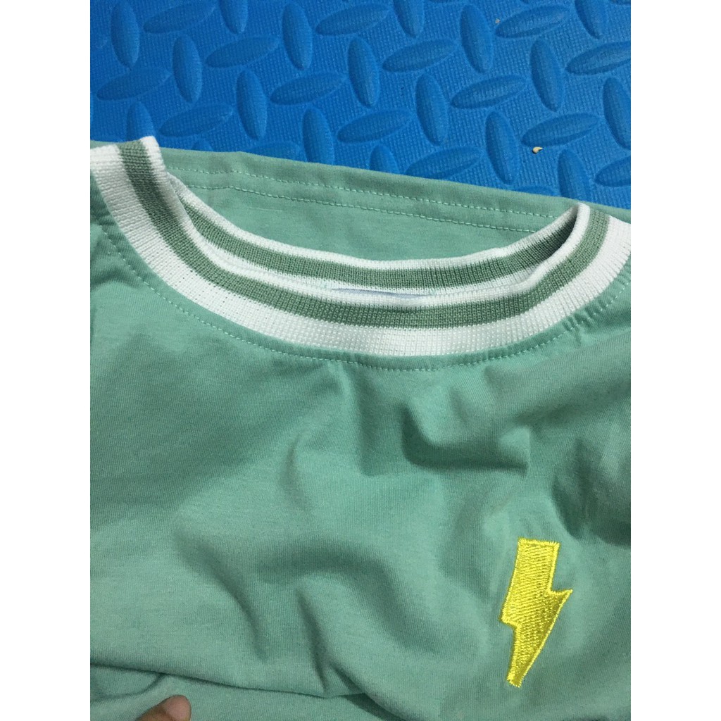 [𝐂𝐨́ 𝐕𝐢𝐝𝐞𝐨+𝐀̉𝐧𝐡 𝐓𝐡𝐚̣̂𝐭] Áo Thun tay lỡ Unisex thêu hình thời tiết, chất cotton mền và mịn, mặc đi học đi chơi, mặc nhóm