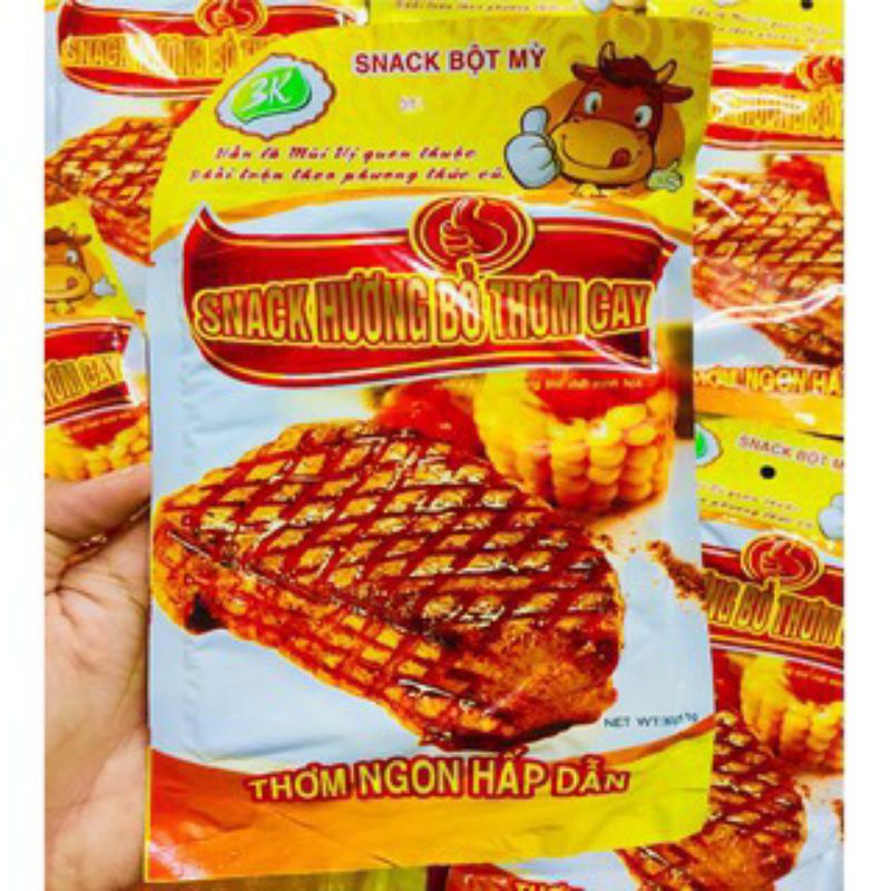 Snack hương bò miếng thơm ngon_ đồ ăn vặt ngon