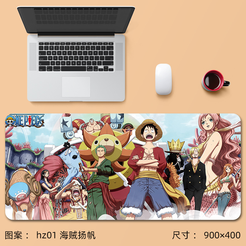 Tấm Lót Chuột Và Bàn Phím In Hình Nhân Vật Anime One Piece