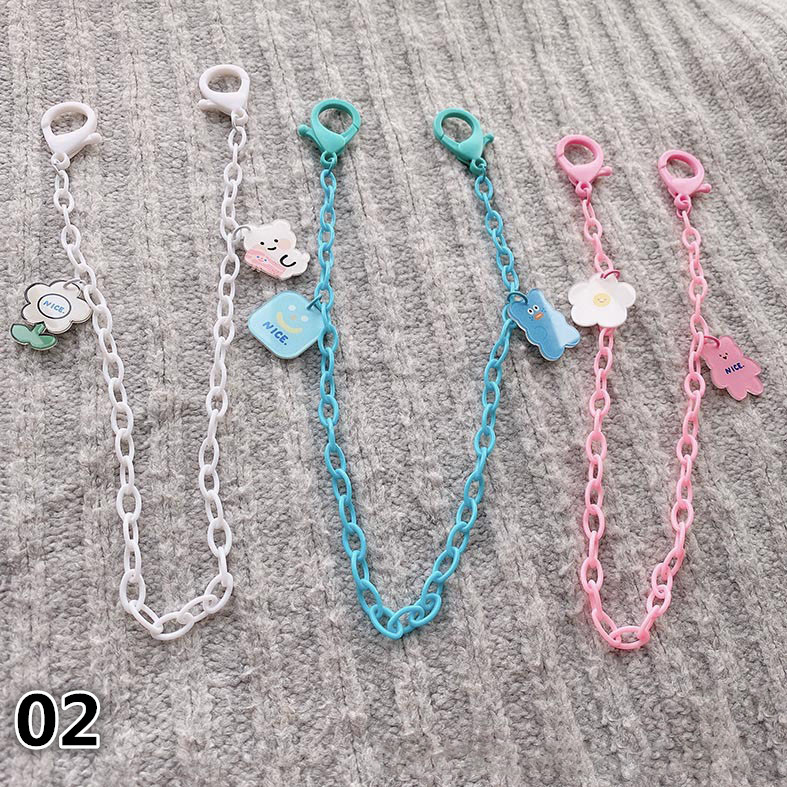 (Hàng Mới Về) Dây Đeo Mặt Nạ Chống Thất Lạc Hình Thú Hoạt Hình Dễ Thương Cho Trẻ Em