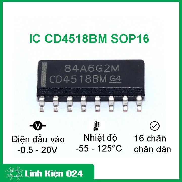 Chíp CD4518BM SOP16
