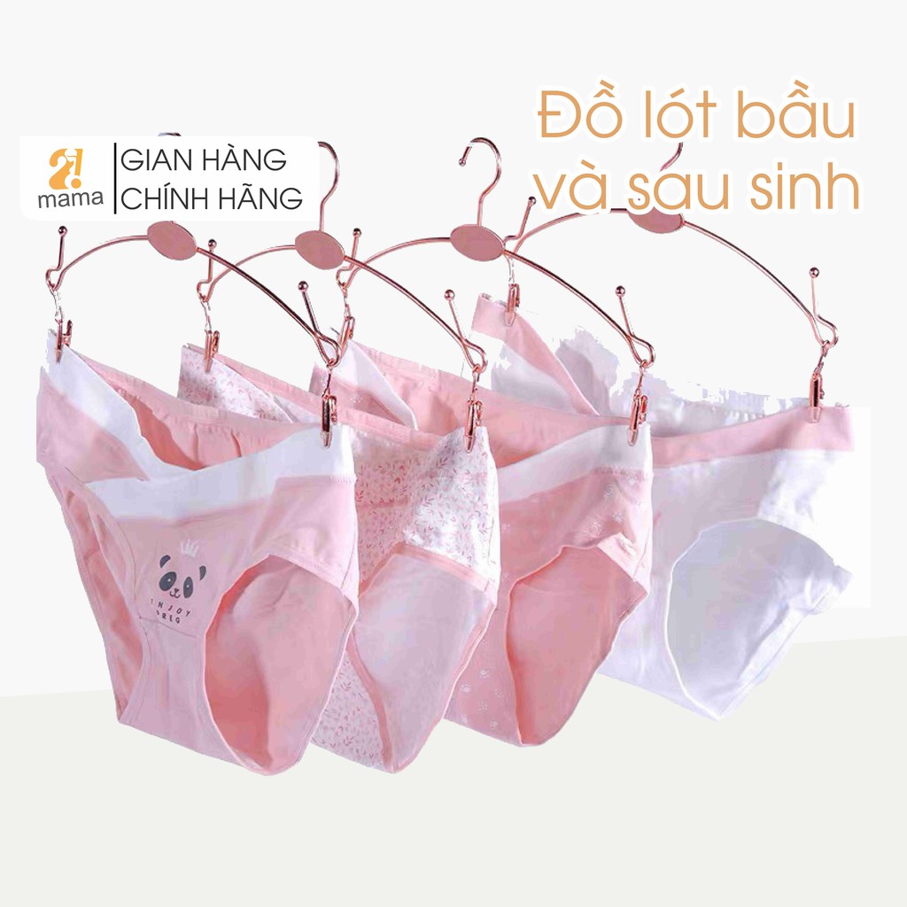 Set 4 quần lót bâu 2MAMA chất liệu cotton V62