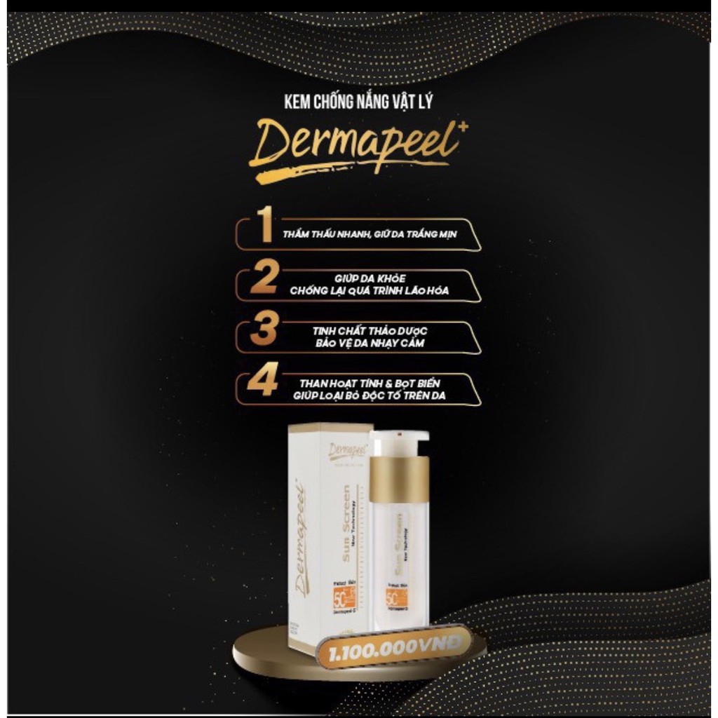 KEM CHỐNG NẮNG CAO CẤP DERMAPEEL+ 4IN1 SUN SCREEN SPF50+ - DƯỠNG DA HÀN QUỐC | BigBuy360 - bigbuy360.vn
