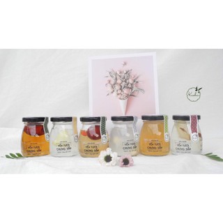 COMBO 20 HŨ THỦY TINH TRÒN LÙN 100ML NẮP THIẾC ĐỰNG DẦU DỪA, CHƯNG YẾN, SỮA ONG CHÚA, KEM NGHỆ (màu ngắp ngẫu nhiên)