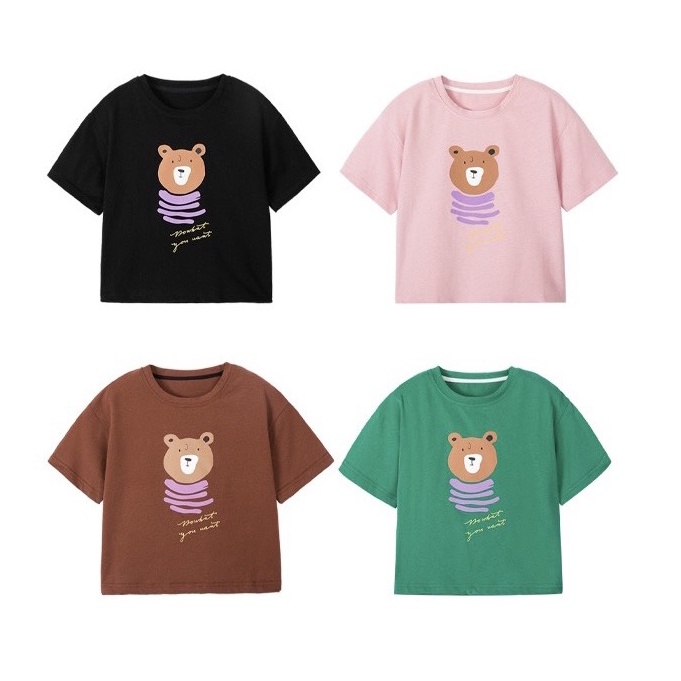Áo phông trẻ em 100% cotton BATALA KIDS, áo thun cho bé trai và bé gái kiểu dáng thụng Hàn Quốc từ 1-7 tuổi GAU4M