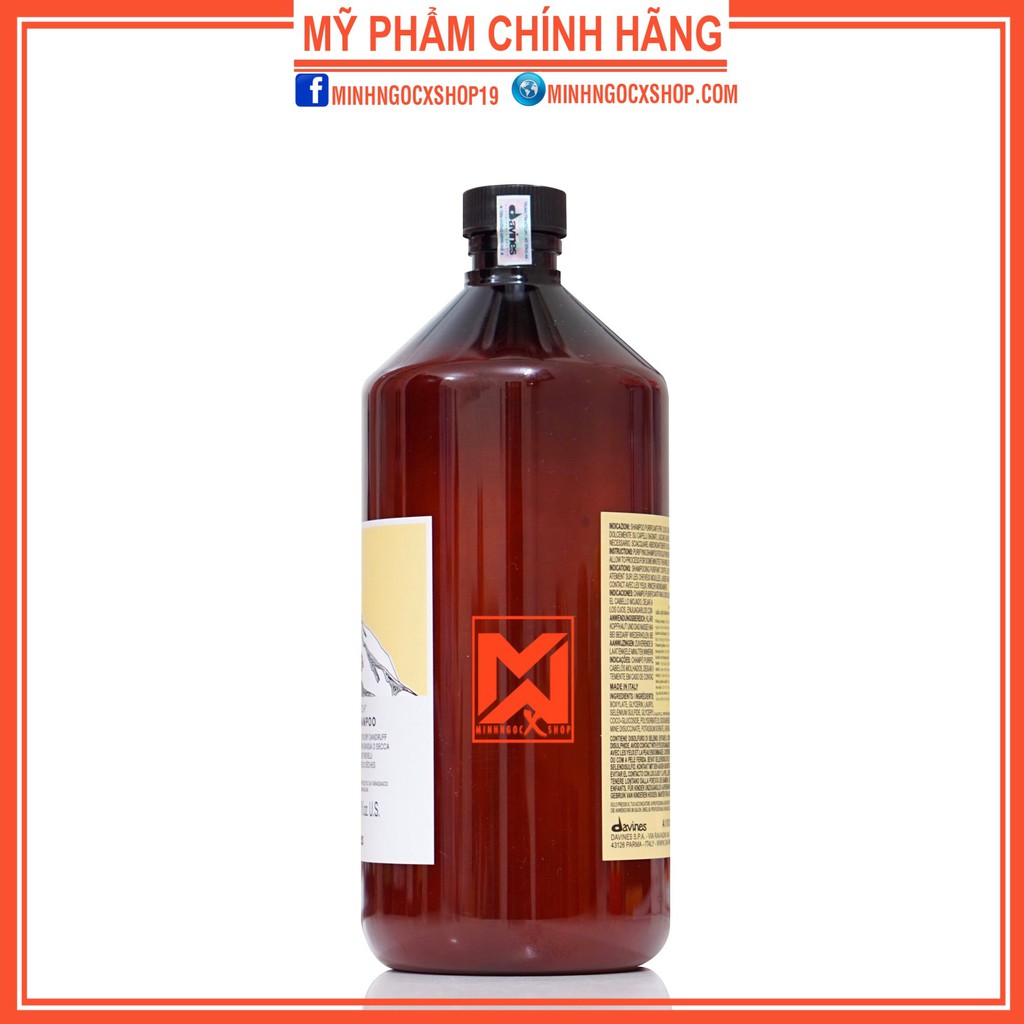 Dầu gội chống gàu DAVINES NATURALTECH PURIFYING 1000ml chính hãng