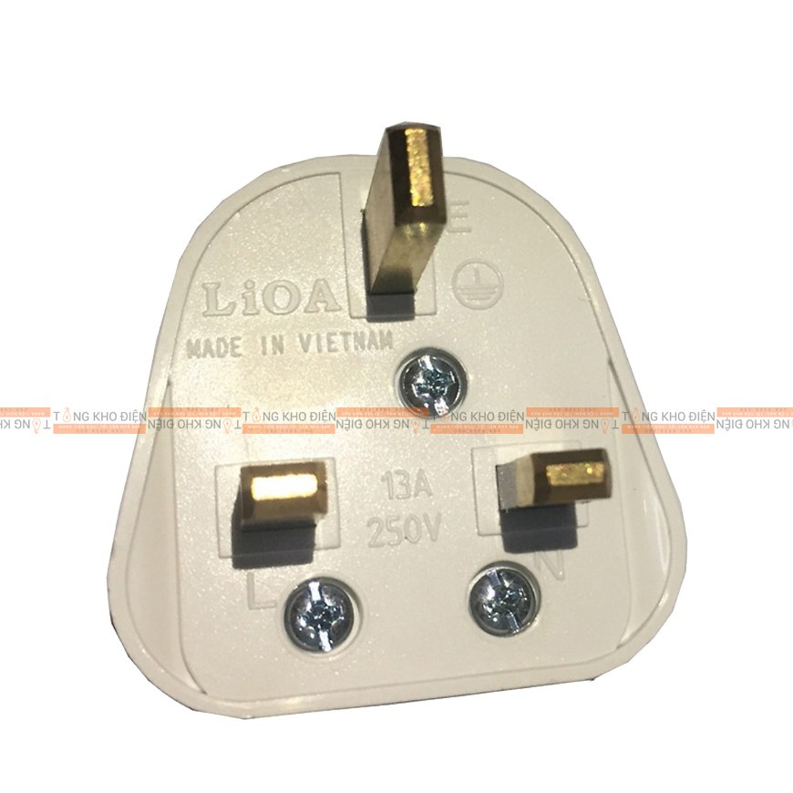 Phích cắm tiêu chuẩn châu Âu Φ5, có cực nối đất LIOA