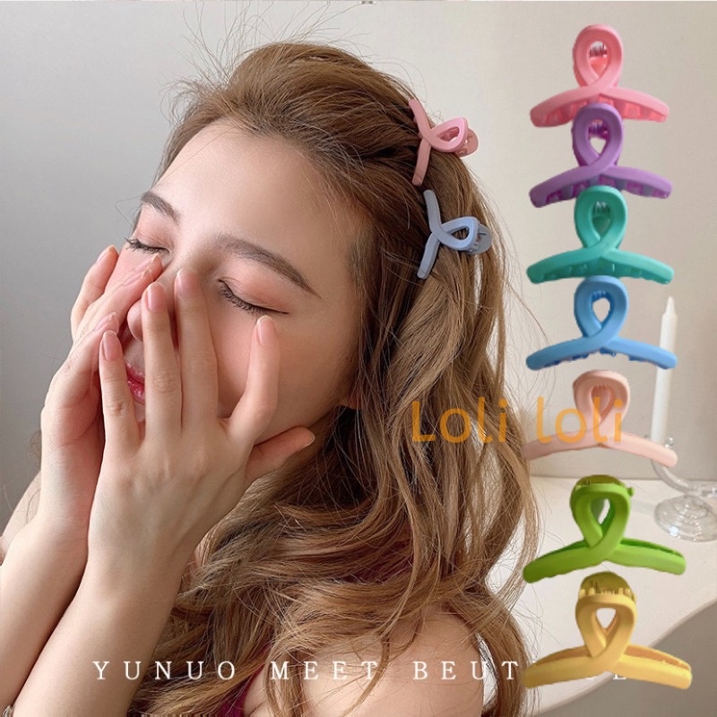 Kẹp tóc càng cua màu sắc kẹo ngọt dành cho nữ LOLI