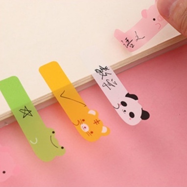 Miếng Dán Ghi Chú Trong Suốt Họa Tiết Hoạt Hình Đáng Yêu