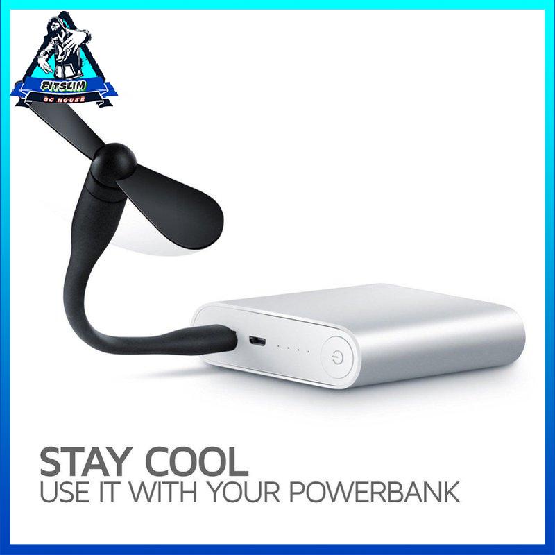 [Fitslim] Flexible Mini Usb Fan Portable Detachable Cooling Fan For Pc Power Bank