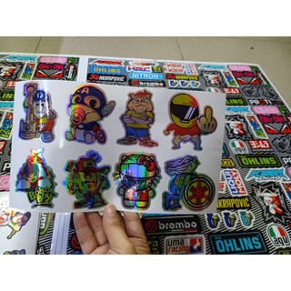 SÉT STICKER MINI CROM 7 MÀU