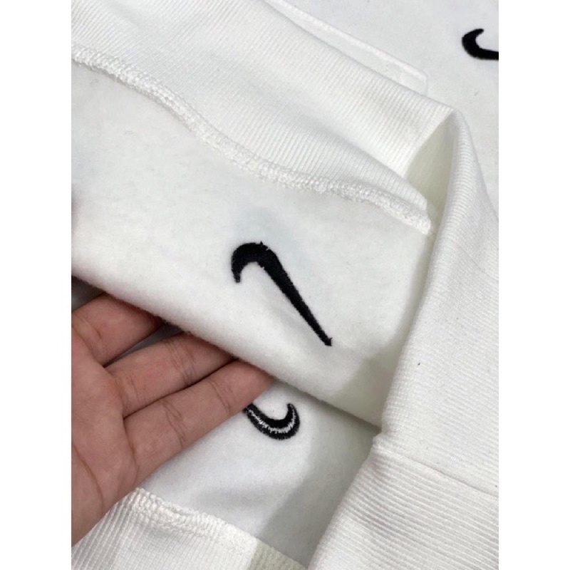 Áo Hoodie Nike Thêu Swoosh Nỉ Bông Siêu Dày cho Cả Nam và Nữ