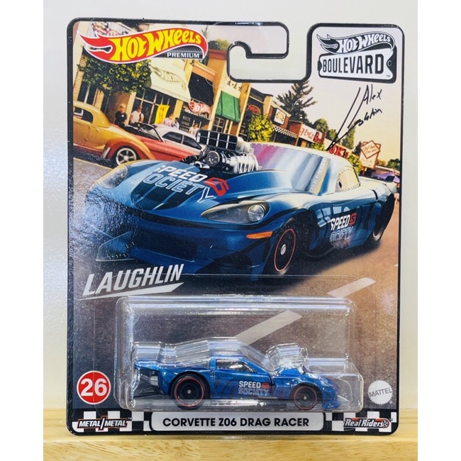 Hobby Store xe mô hình Hot Wheels Premium Boulevard Corvette Z06 Drag Racer