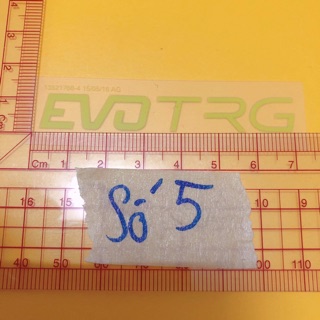 Set 5 hình Sticker ủi,hình ủi, patch ủi chữ EVO