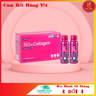 Nước Uống Đẹp Da Collagen 365X Hàn Quốc Hộp 10 chai x 50ml