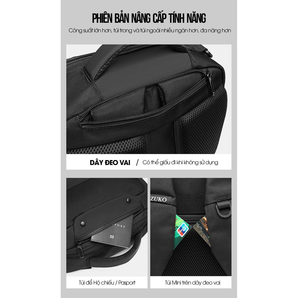 ZÓNG® Balo Laptop OZUKO Cool