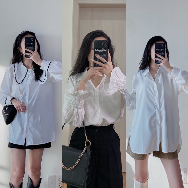 Sơ mi kiểu dáng xuông (ẢNH THẬT BY DOKEYYY)