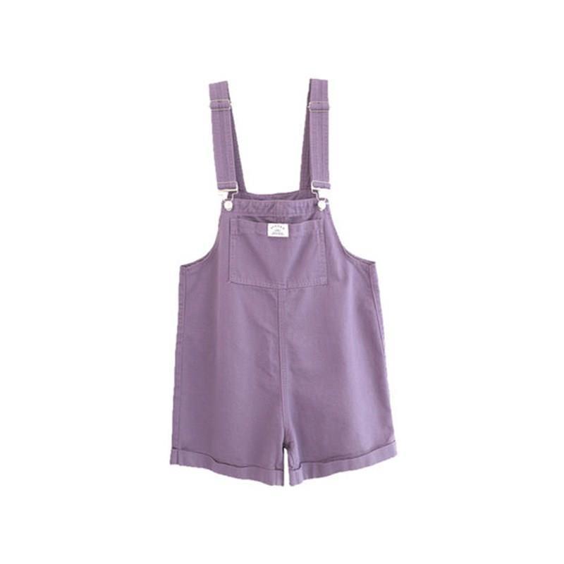 [Hàng Có Sẵn Bán Chạy] Quần Yếm Denim Dáng Rộng Phong Cách Hàn Quốc Thời Trang Mùa Hè Giảm Độ Tuổi Trung Niên Giản Dị Dành Cho Nữ