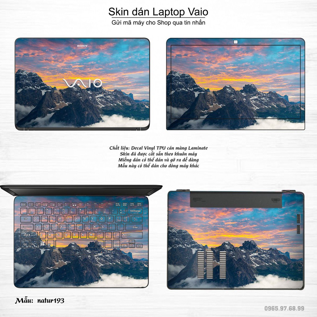 Skin dán Laptop Sony Vaio in hình thiên nhiên nhiều mẫu 7 (inbox mã máy cho Shop)