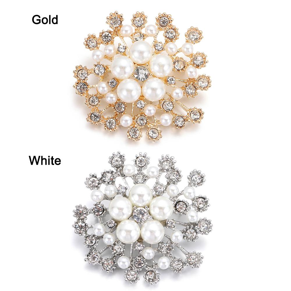 Ghim Cài Áo Hình Hoa Đính Ngọc Trai Dành Cho Tiệc Cưới