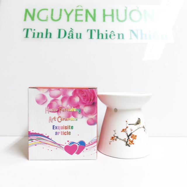 Đèn xông tinh dầu bằng gốm Cao Cấp [Hàng nhập khẩu]