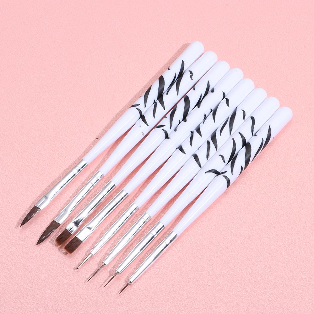 Set 8 Cọ Vẽ Móng Nghệ Thuật DIY Tiện Lợi