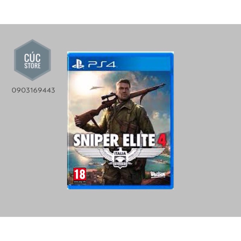 Đĩa chơi game PS4: Sniper Elite 4