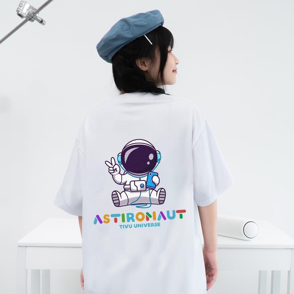 Áo thun ASTIRONAUT Áo Thun Tay lỡ nam nữ, áo phông unisex from rộng Oversize( V55 )