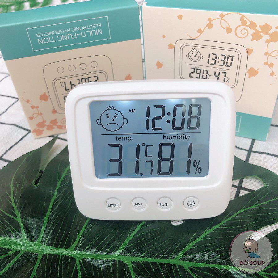 Nhiệt Ẩm Kế Điện Tử 3 Trong 1