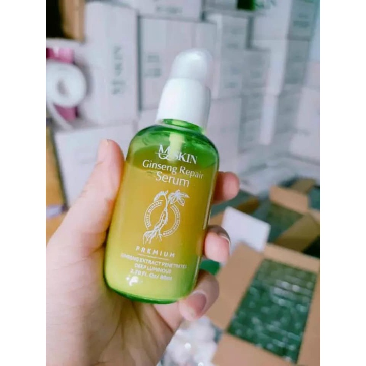 Serum thay da nhân sâm MQ Skin không sưng  Mqskin Vip tái tạo da nhân sâm giảm thâm nám, tàn nhang và mụn