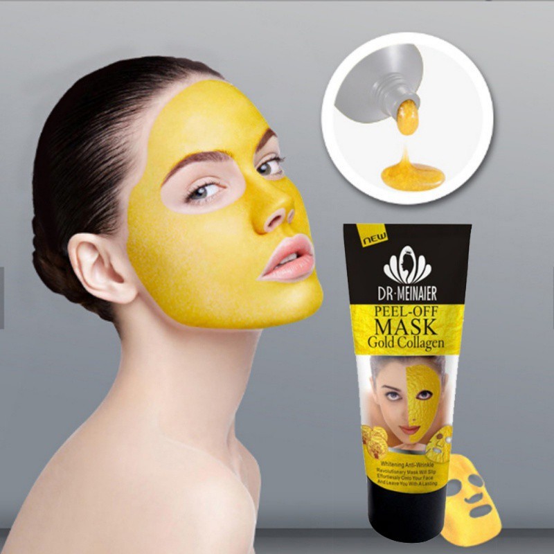 (hàng Mới Về) Mặt Nạ Collagen Vàng 24k Dạng Lột Làm Trắng Và Săn Chắc Da