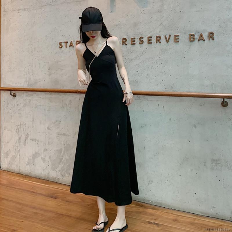 Đầm Maxi Hai Dây Thiết Kế Xẻ Tà Cuốn Hút Quyến Rũ