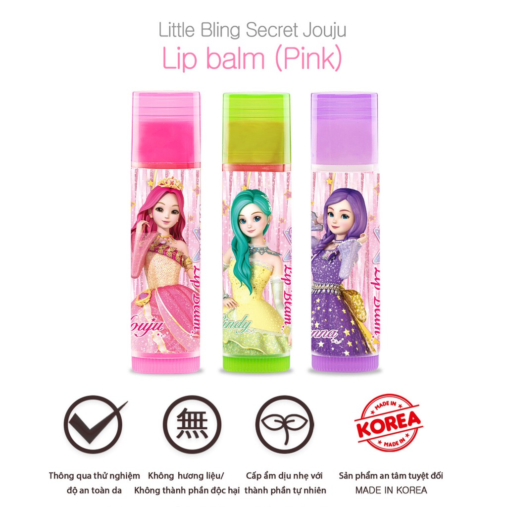 Set trang điểm cho bé Little Bling Secret Jouju Baby Lipbalm Petit | BigBuy360 - bigbuy360.vn