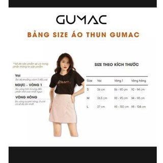 Áo Thun Nữ Gumac Cổ Tim Tay Lật Size S