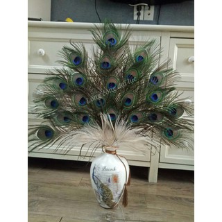 Bình Cắm Lông Công - Gốm sứ Bát Tràng