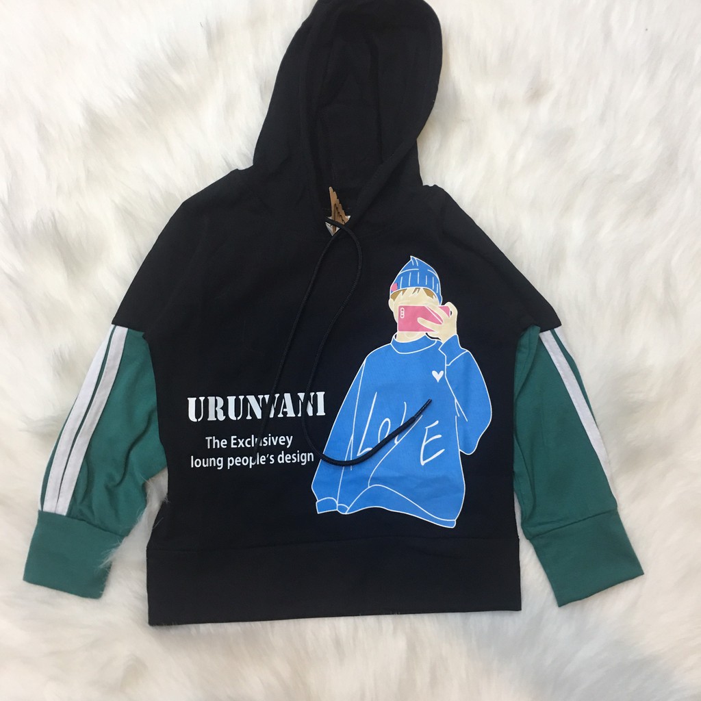 Áo hoodie, áo hoodie nhiều màu, áo hoodie họa tiết cho bé  012476